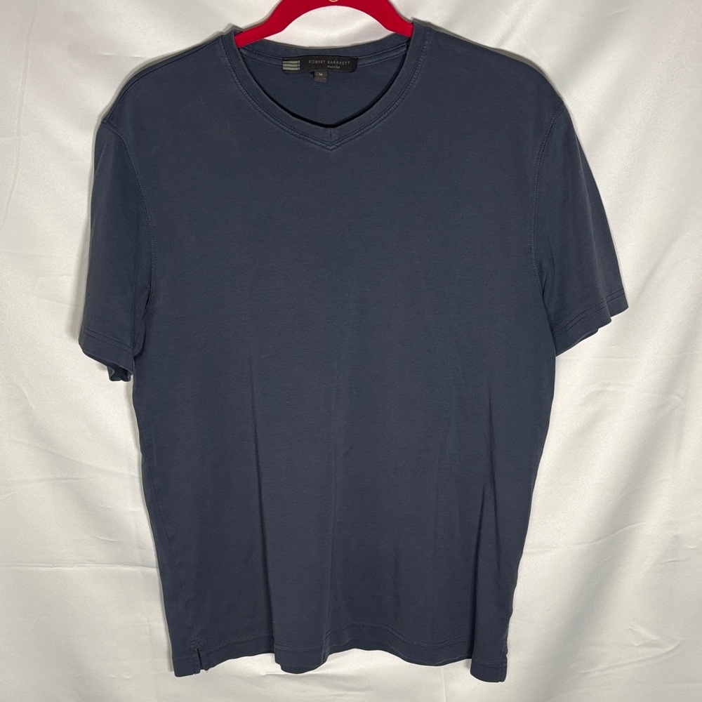 Robert Barakett Montreal V Neck 100% Pima Cotton Shirt SZ M